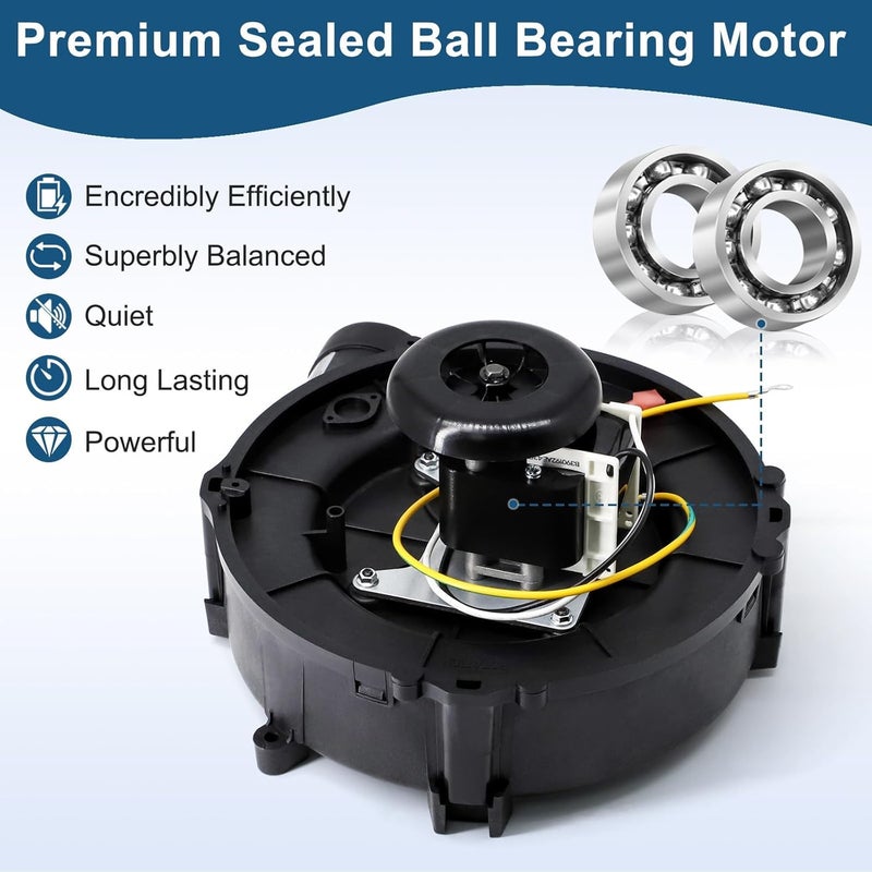 Aibabcue Furnace Draft Inducer Blower Motor Replaces Goodman 0171M00001S, 22307501, Jakel J238-150-15293, 119384-00, Rotom FB-RFB501 Furnaces Blower - Image 4